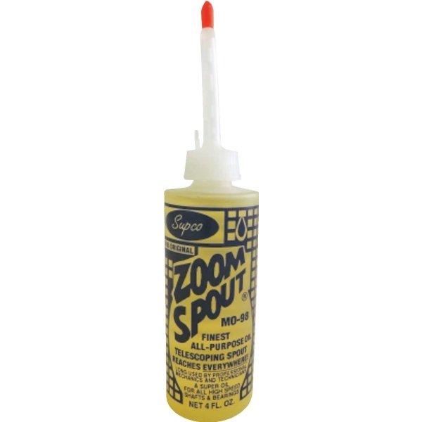 Johnstone 4 Oz Zoom Spout All-Purpose Oil, Paraffin-Based, 7" Flexible Spout