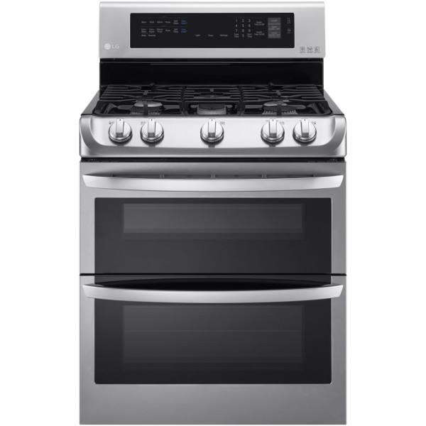 LG 6.9 Cu. Ft. Freestanding Gas Double Oven- Stainless Steel