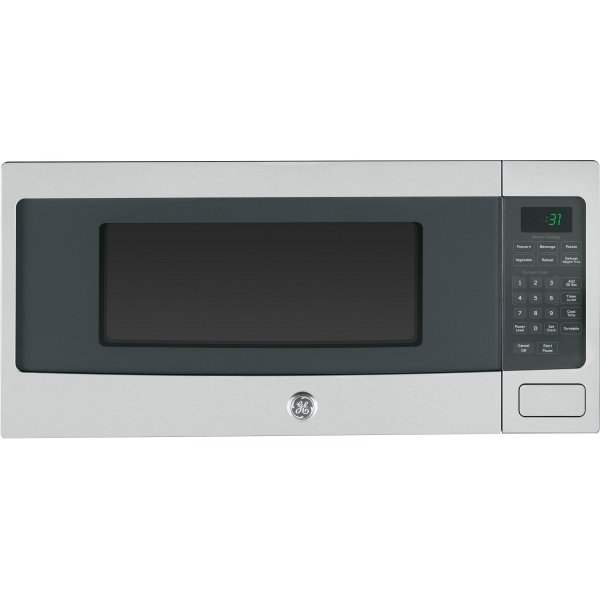 GE® Profile™ 1.1 Cu Ft Countertop Microwave, 800W, Stainless Steel