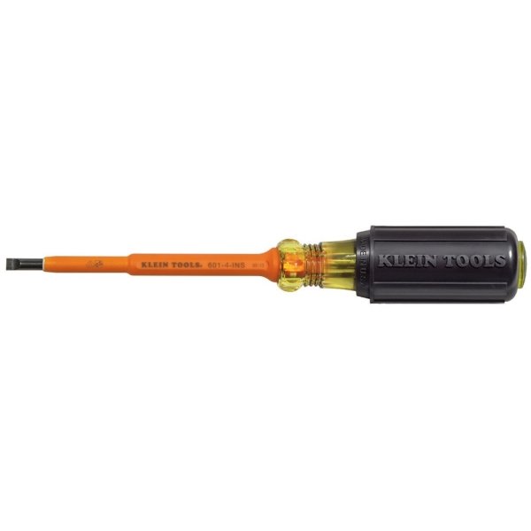 Klein Tools® Cabinet Tip Insulated Screwdriver 7.75" W/Round Shank 4"