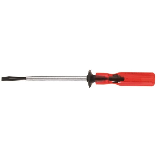 Klein Tools® Red Slotted Screw Holding Screwdriver 7.75" W/Round Shank 4''