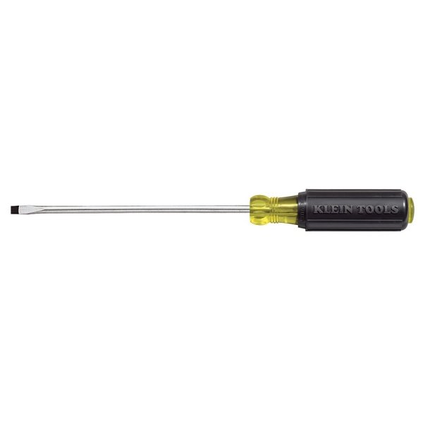 Klein Tools® Black Cabinet Tip Mini Screwdriver 5.75" W/Round Shank 3''