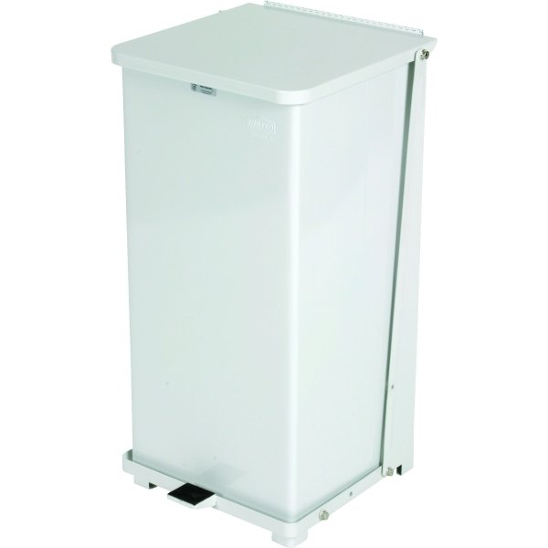 Rubbermaid Defenders 24 Gallon Step-On Trash Can (White) | RLW Supply Co