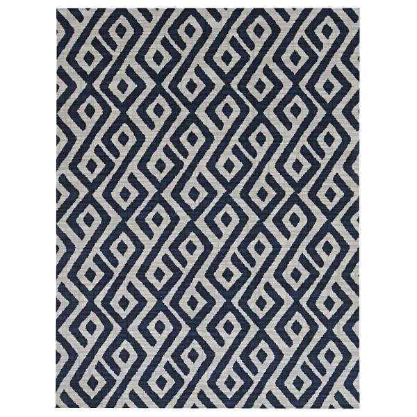 Foss Floors Abstract Rug - Blue/White, 6x8