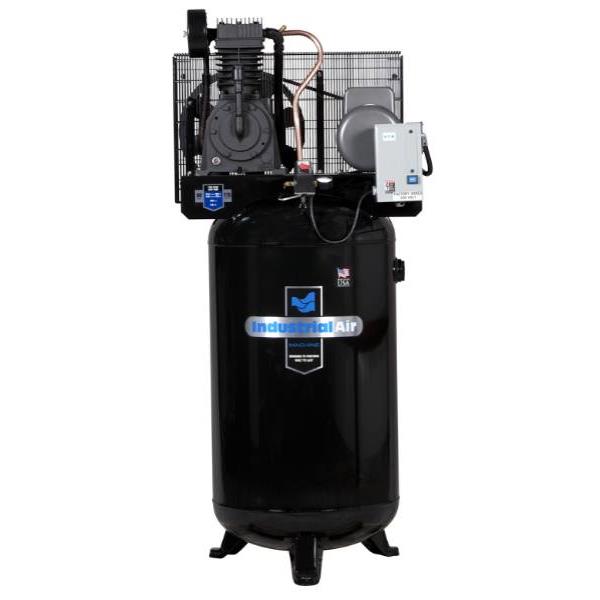 Industrial Air 5 Hp Single Phase 230v 80 Gallon Two Stage With Baldor Motor