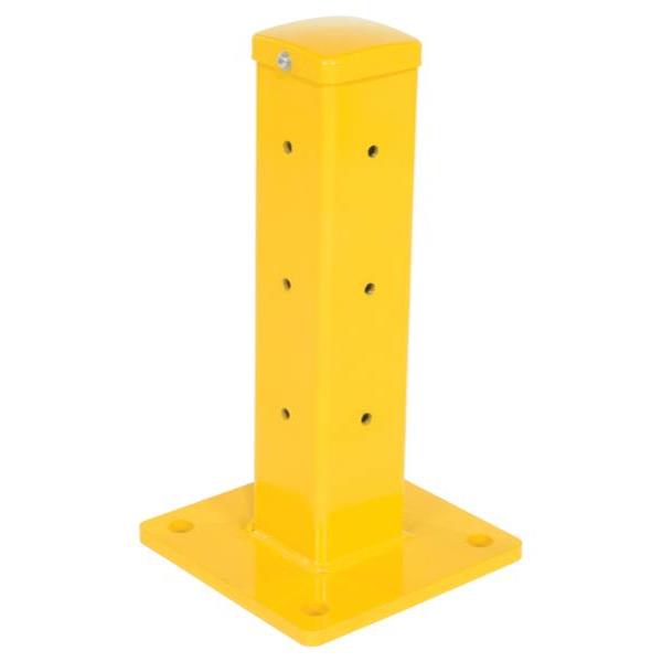 Vestil Rigid Tube Post 43.125 In Bolt-On Style-Yellow