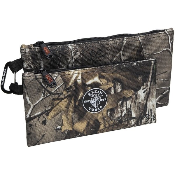 Klein Tools® 1-Pocket Camouflage Camo Zipper Bags (2-Pack)