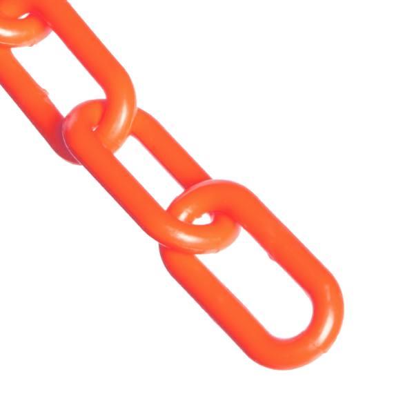 Mr. Chain 2 Inch X 25 Ft. Traffic Orange Plastic Barrier Chain