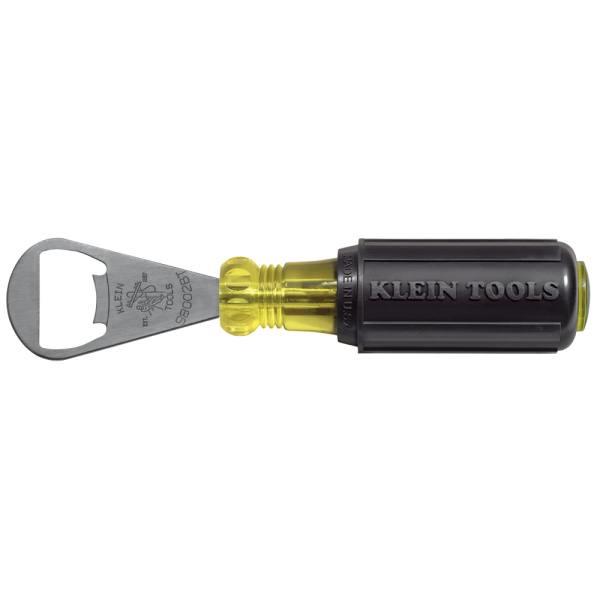 Klein Tools® Yellow/Black Stainless Steel Bottle Opener 11.25"