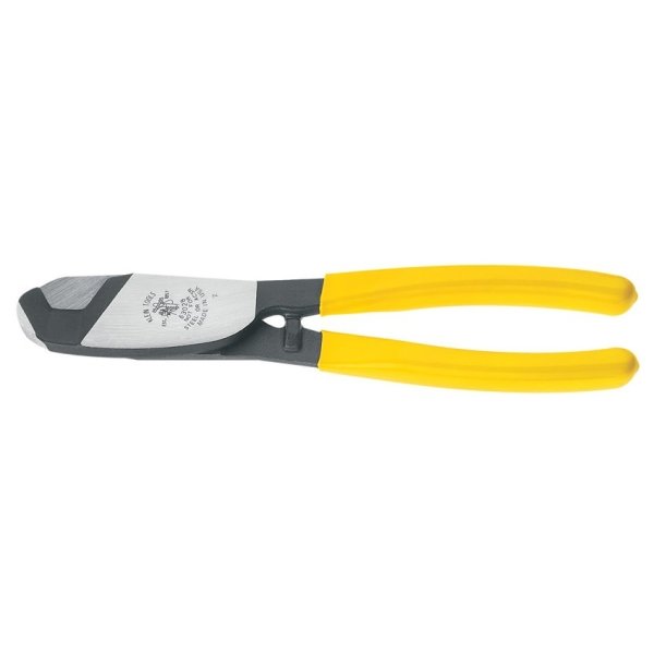 Klein Tools® Yellow Coaxial Cable Cutter 8.25" With Plastic Handle