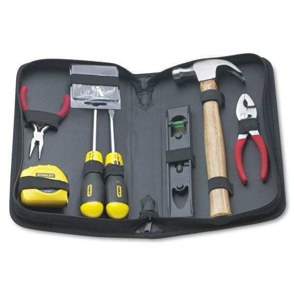 Stanley General Repair 8 Piece Tool Kit in Water-Resistant Black Zippered Case