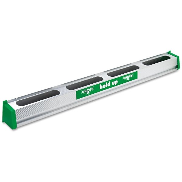 Unger Hold Up Aluminum Tool Rack, 36", Aluminum/Green