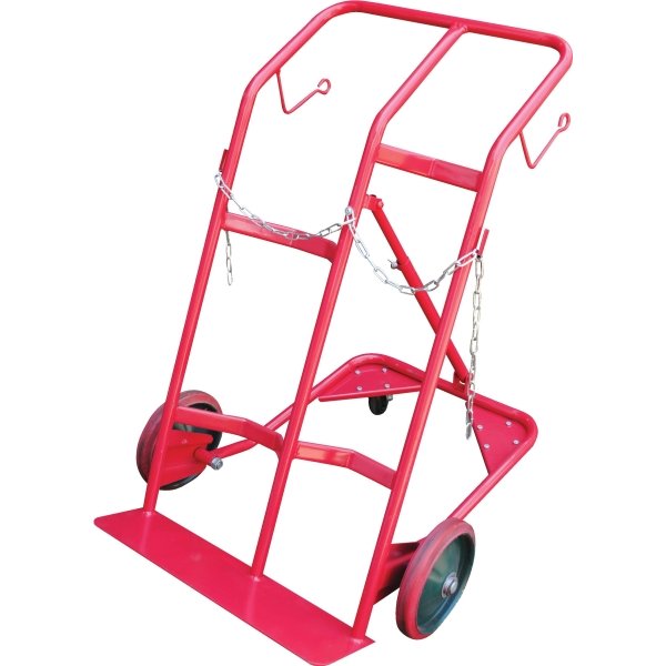 Vestil 350 lb Capacity Orange Steel Cylinder Tilt Back Hand Truck