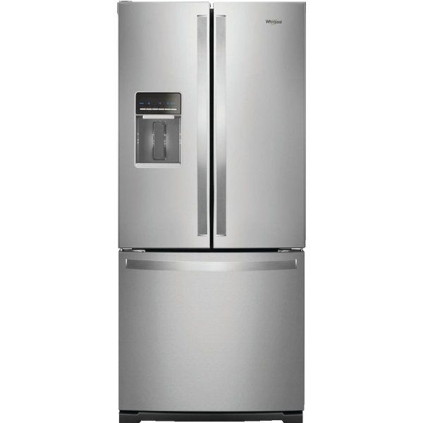 Whirlpool French Door Refrigerator with Exterior Water Dispenser - 19.7 Cu. Ft