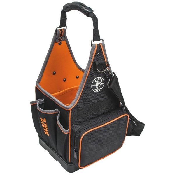 Klein Tools Tradesman Pro Black/Orange Tote 8.75"