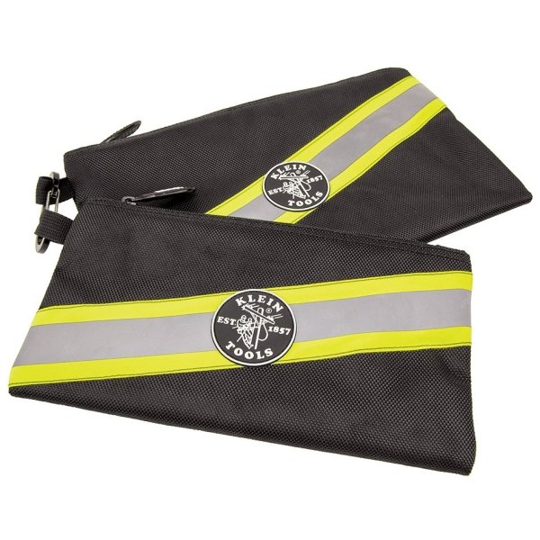 Klein Tools Tradesman Pro High-Visibility Zipper Tool Bag 10" (2-Pack)