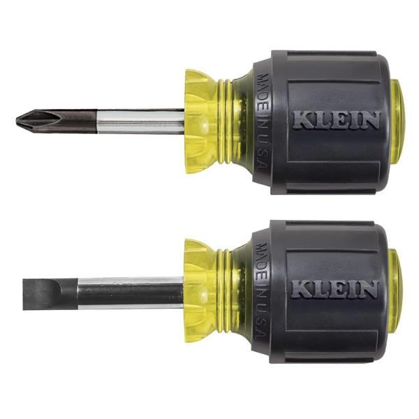 Klein Tools 2 Piece Stubby Screwdriver Set