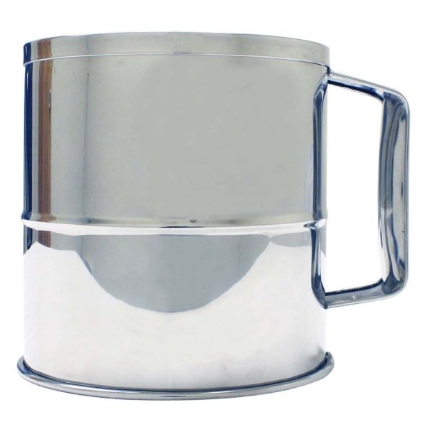 Thunder Group® Stainless Steel 8-Cup Flour Sifter With Rotating Handle