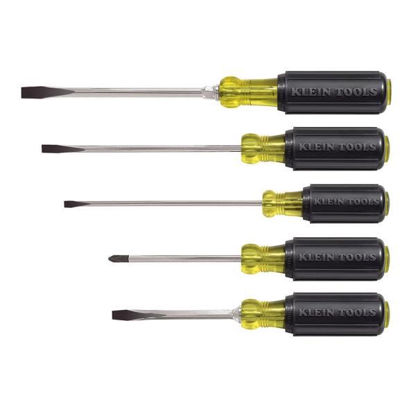 Klein Tools® 5-Piece Cushion-Grip Screwdriver Set