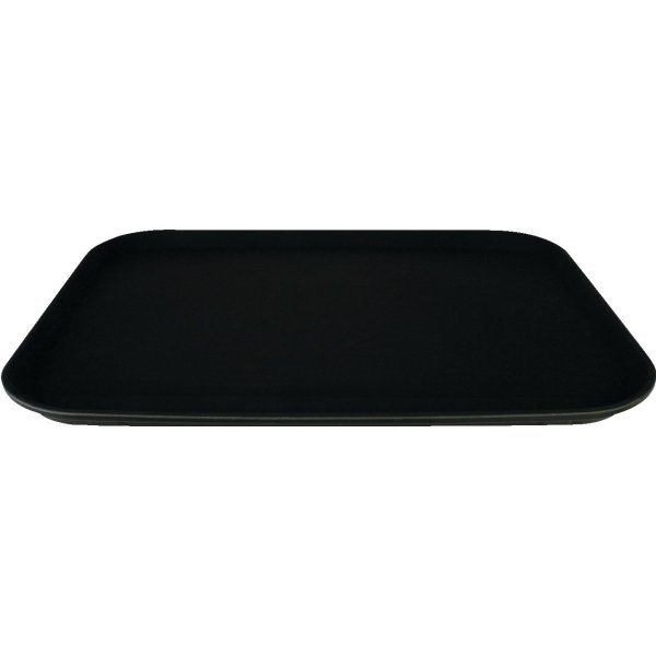 Thunder Group 14 X 18" Black Rubber Lined Rectangular Tray