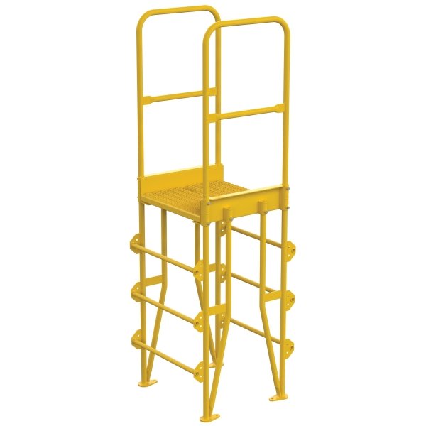 Vestil Steel 4-Step Vertical Crossover Ladder 8"