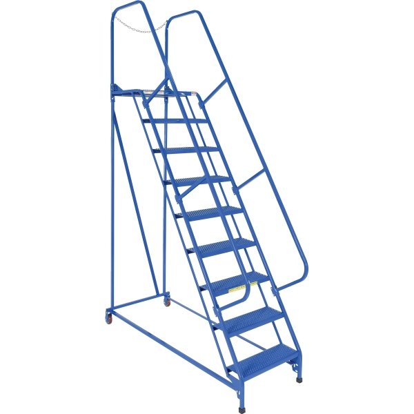 Vestil Perforated 9-Step Maintenance Ladder 74.88"