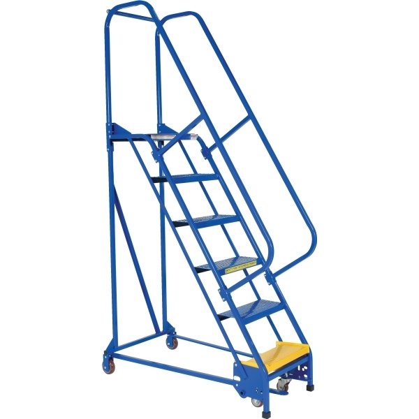 Vestil Perforated 6 Step Portable Warehouse Ladder 5013 Rlw Supply Co 