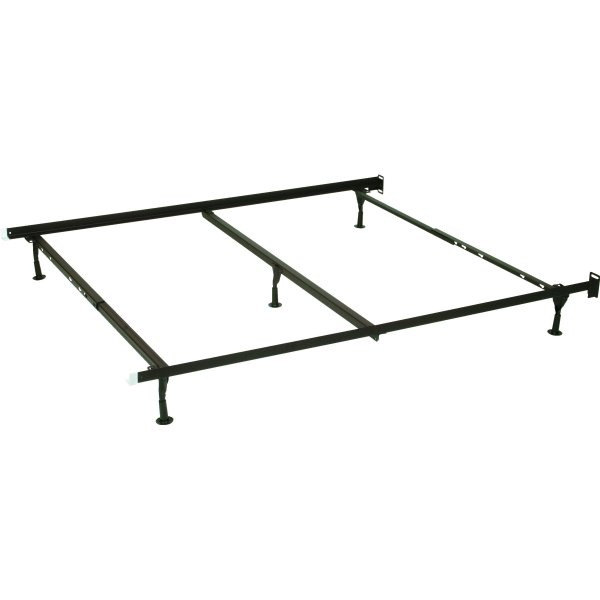 Mantua Insta-Lock Queen Bed Frame w/ Center Cross Rail Support